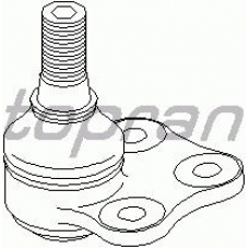 207 549 TOPRAN Несущий / направляющий шарнир