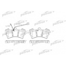 PBP1626 PATRON Комплект тормозных колодок, дисковый тормоз