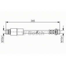 1 987 476 058 BOSCH Тормозной шланг