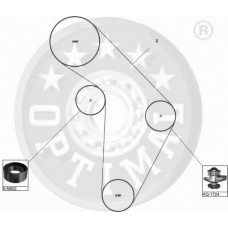 SK-1421 OPTIMAL Комплект ремня грм