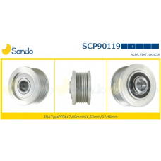 SCP90119.1 SANDO Ременный шкив, генератор