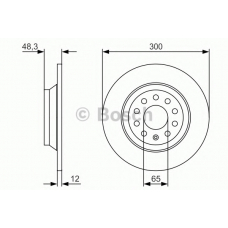 0 986 479 V01 BOSCH Тормозной диск