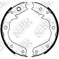 FN0640 NiBK Комплект тормозных колодок, стояночная тормозная с