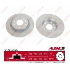 C4X019ABE ABE Тормозной диск