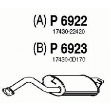 P6922 FENNO Глушитель выхлопных газов конечный