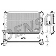 DRM20026 DENSO Радиатор, охлаждение двигателя