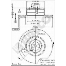 BS 7844 BRECO Тормозной диск