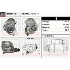 DRS0116 DELCO REMY Стартер