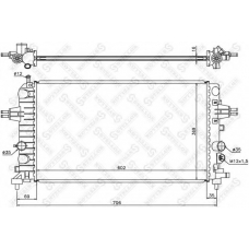 10-25176-SX STELLOX Радиатор, охлаждение двигателя