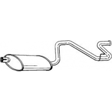 281-869 BOSAL Глушитель выхлопных газов конечный