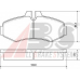 37095 OE ABS Комплект тормозных колодок, дисковый тормоз