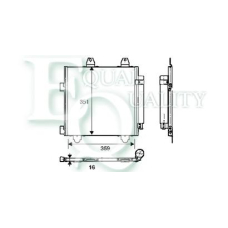 CO0335 EQUAL QUALITY Конденсатор, кондиционер