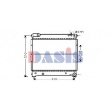 320003N AKS DASIS Радиатор, охлаждение двигателя