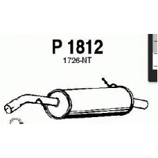 P1812 FENNO Глушитель выхлопных газов конечный