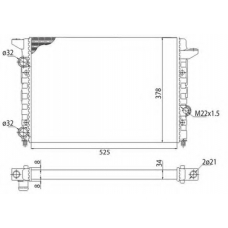 350213104403 MAGNETI MARELLI Радиатор, охлаждение двигателя