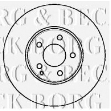 BBD4344 BORG & BECK Тормозной диск