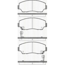 8110 50872 TRISCAN Комплект тормозных колодок, дисковый тормоз