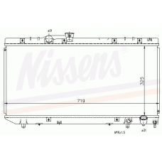 64775 NISSENS Радиатор, охлаждение двигателя