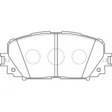 WBP24708A WAGNER LOCKHEED Комплект тормозных колодок, дисковый тормоз