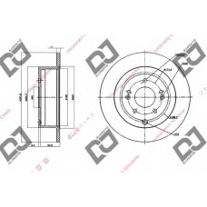 BD1364 DJ PARTS Тормозной диск