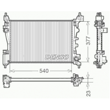 DRM09109 DENSO Радиатор, охлаждение двигателя