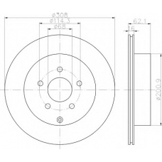 8DD 355 118-811 HELLA Тормозной диск