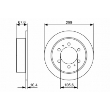 0 986 478 999 BOSCH Тормозной диск