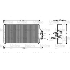 812354 VALEO Теплообменник, отопление салона