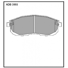 ADB3993 Allied Nippon Тормозные колодки