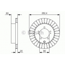 0 986 479 V40 BOSCH Тормозной диск