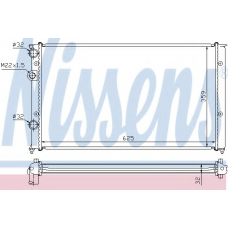 652451 NISSENS Радиатор, охлаждение двигателя