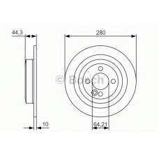 0 986 479 A08 BOSCH Тормозной диск