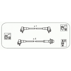 JP221 JANMOR Комплект проводов зажигания