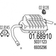 01.68910 MTS Глушитель выхлопных газов конечный