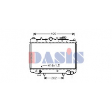 110090N AKS DASIS Радиатор, охлаждение двигателя