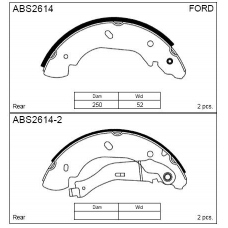ABS2614 Allied Nippon Колодки барабанные