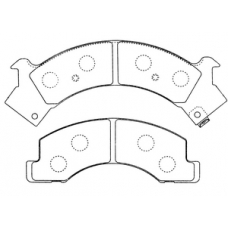 PN-4288 JNBK Колодки тормозные