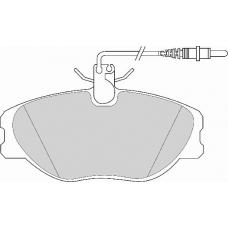 FD6612A NECTO Комплект тормозных колодок, дисковый тормоз