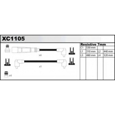 XC1105 QUINTON HAZELL Комплект проводов зажигания