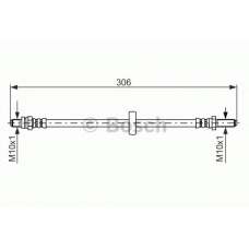 1 987 476 606 BOSCH Тормозной шланг