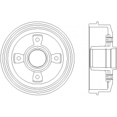 MBD032 MINTEX Тормозной барабан