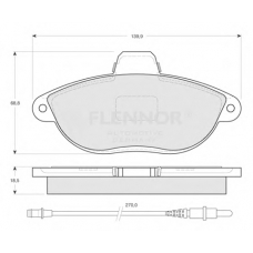 FB210266 FLENNOR Комплект тормозных колодок, дисковый тормоз