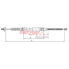 10.8231 METZGER Трос, стояночная тормозная система