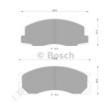 0 986 AB2 229 BOSCH Комплект тормозных колодок, дисковый тормоз