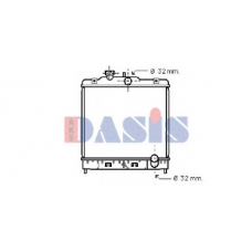 100270N AKS DASIS Радиатор, охлаждение двигателя