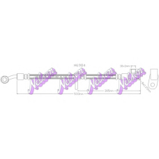 H6984 Brovex-Nelson Тормозной шланг