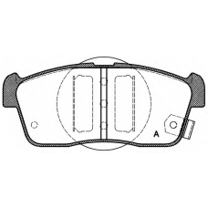 BPA0724.02 OPEN PARTS Комплект тормозных колодок, дисковый тормоз