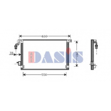062003N AKS DASIS Конденсатор, кондиционер