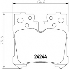 8DB 355 006-651 HELLA PAGID Комплект тормозных колодок, дисковый тормоз