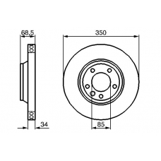 0 986 479 251 BOSCH Тормозной диск